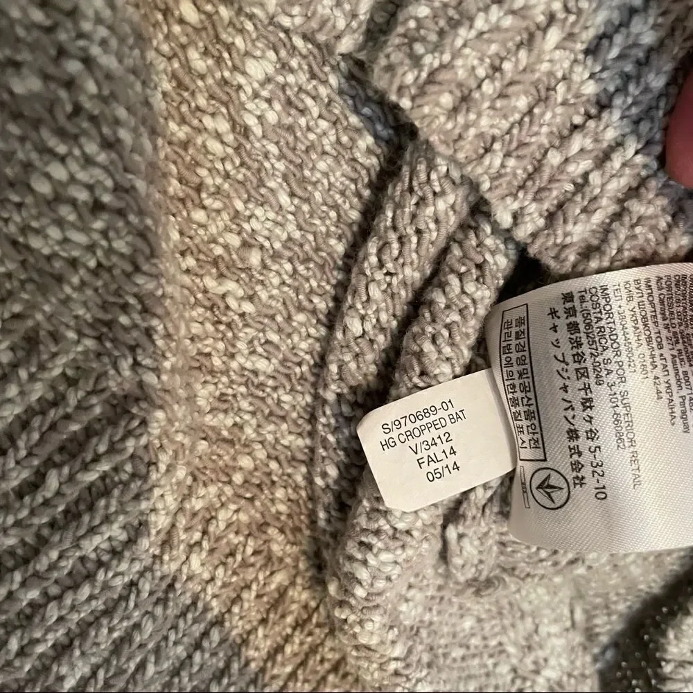 Banana Republic Heritage Collection 100% cotton gray pullover sweater Small - Picture 8 of 10